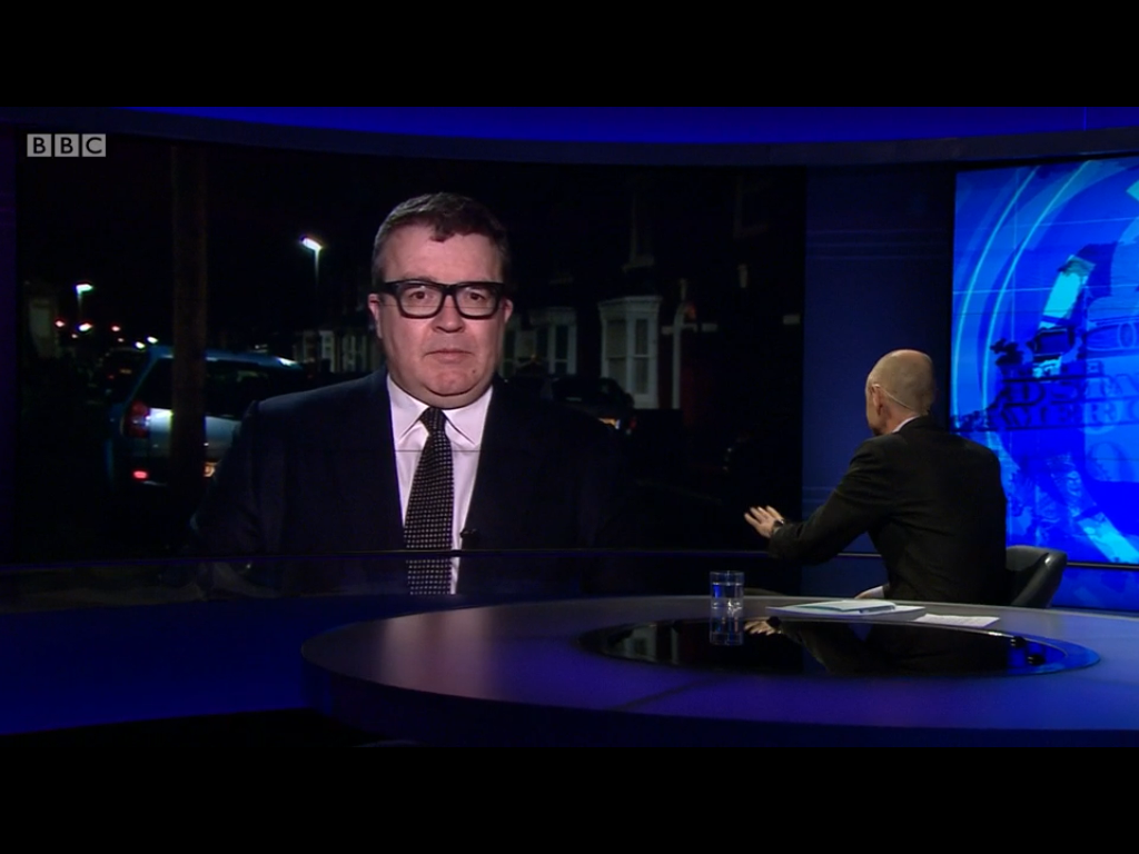 A quick live for Newsnight